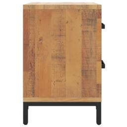 Berkfield Home Bedside Cabinets 2 pcs 36x30x45 cm Solid Wood Pine in Brown - Size: 36 x 30 x 45 cm - thumbnail 6