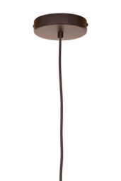 Orsina Small Black Pendant Light With Iron Frame, Perforated Shade Hanging Fixture, Artistic Black Pendant Lamp - thumbnail 3
