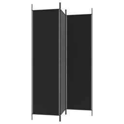 Berkfield Home 3-Panel Room Divider Black 150x200 cm Fabric - thumbnail 5
