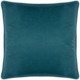 Wylder Nature House of Bloom Poppy Piped Cushion in Teal - Size: 43 cm x 43 cm - thumbnail 3