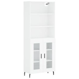 Berkfield Home Highboard White 69.5x34x180 cm Engineered Wood - thumbnail 2