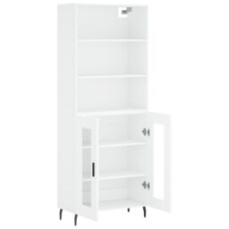 Berkfield Home Highboard White 69.5x34x180 cm Engineered Wood - thumbnail 4
