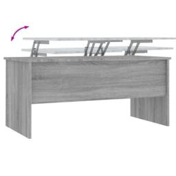Berkfield Home Modern Coffee Table Grey Sonoma 102x50.5x46.5 cm Engineered Wood - thumbnail 8