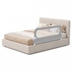 CASART Foldable Toddler Bed Rail 148 cm Long Adjustable Baby Bed Rail Guard in Grey - thumbnail 3