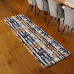 Benjamin Tate Design Cute Autumn Leaves Runner Rug in Natural - Size: 67 cm x 230 cm - thumbnail 2