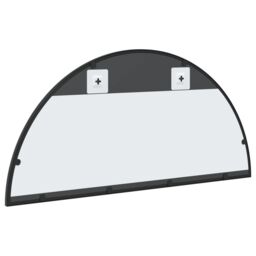Berkfield Home Wall Mirror Black 80x40 cm Arch Iron - thumbnail 5