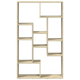 Berkfield Home Bookcase Sonoma Oak 72x20x120 cm Engineered Wood in Brown - Size: 72 x 20 x 120 cm - thumbnail 5