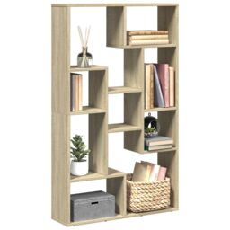 Berkfield Home Bookcase Sonoma Oak 72x20x120 cm Engineered Wood in Brown - Size: 72 x 20 x 120 cm - thumbnail 1