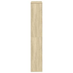 Berkfield Home Bookcase Sonoma Oak 72x20x120 cm Engineered Wood in Brown - Size: 72 x 20 x 120 cm - thumbnail 6