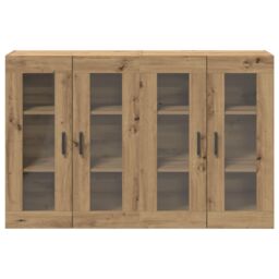 Berkfield Home Wall Mounted Cabinets 2 pcs Artisan Oak 69, 5x34x90 cm Engineered Wood - Size: 5 x 34 x 90 cm - thumbnail 6
