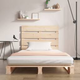 Berkfield Home Bed Frame 90x200 cm Solid Wood Pine in Light Tan - thumbnail 3