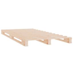 Berkfield Home Bed Frame 90x200 cm Solid Wood Pine in Light Tan - thumbnail 6