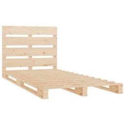 Berkfield Home Bed Frame 90x200 cm Solid Wood Pine in Light Tan - thumbnail 5