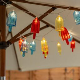 ValueLights Set of 20 Multi Coloured Ice Lolly Outdoor Garden Solar String Lights - thumbnail 4