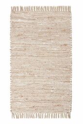 Homescapes Horizon Neutral Hemp Chindi Rug in Natural - Size: 120 cm x 170 cm - thumbnail 2