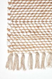 Homescapes Horizon Neutral Hemp Chindi Rug in Natural - Size: 120 cm x 170 cm - thumbnail 3