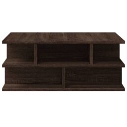 Berkfield Home Coffee Table Brown Oak 70x70x29 cm Engineered Wood - Size: 70 x 70 x 29 cm - thumbnail 6