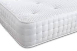Comfort Silk 1000 Pocket Springs Memory Foam Mattress in White - Size: Double - thumbnail 3
