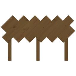 Berkfield Home Bed Headboard Honey Brown 132x3x81 cm Solid Wood Pine - Size: 132 x 3 x 81 cm - thumbnail 4
