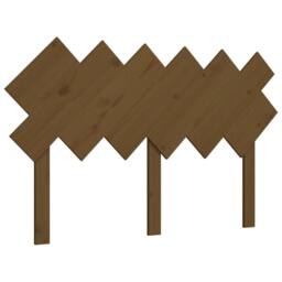 Berkfield Home Bed Headboard Honey Brown 132x3x81 cm Solid Wood Pine - Size: 132 x 3 x 81 cm - thumbnail 1