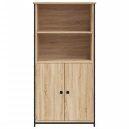 Berkfield Home Highboard Sonoma Oak 62x36x121.5 cm Engineered Wood in Brown - thumbnail 5