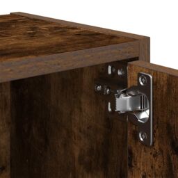 Berkfield Home Bookcase Smoked Oak 40x24x77 cm Engineered Wood in Brown - Size: 40 x 24 x 77 cm - thumbnail 9