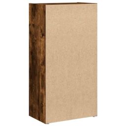 Berkfield Home Bookcase Smoked Oak 40x24x77 cm Engineered Wood in Brown - Size: 40 x 24 x 77 cm - thumbnail 7