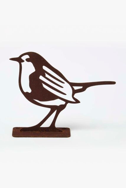 Homescapes Steel Robin Fence Topper in Brown - image 1