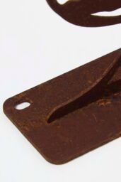 Homescapes Steel Robin Fence Topper in Brown - thumbnail 4