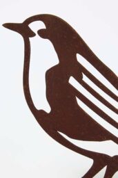 Homescapes Steel Robin Fence Topper in Brown - thumbnail 3