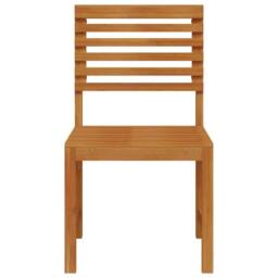 Berkfield Home Removable Garden Chairs Without Arms - Set of 2 in Solid Acacia Wood in Brown - thumbnail 5