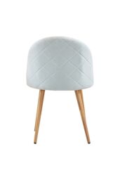Life Interiors Set of 2 Lucia Ergonomic Velvet Dining Chairs with Wooden Legs, Modern Upholstered Accent Chair in Royal - thumbnail 5