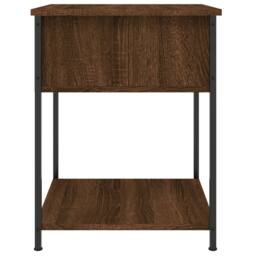 Berkfield Home Bedside Table Brown Oak 44x45x58 cm Engineered Wood - Size: 44 x 45 x 58 cm - thumbnail 7