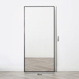 Home Garden Direct Anax - Full Length Mirror with Black Frame - 180x80 - thumbnail 3