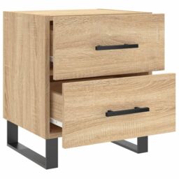 Berkfield Home Bedside Cabinet Sonoma Oak 40x35x47.5 cm Engineered Wood in Brown - thumbnail 5