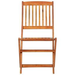 Berkfield Home 7 Piece Garden Dining Set Solid Wood Acacia in Brown - thumbnail 6