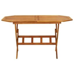 Berkfield Home 7 Piece Garden Dining Set Solid Wood Acacia in Brown - thumbnail 4