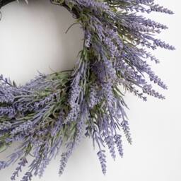 Scottish Everlastings Ltd 45cm Lavender Wreath in Purple - thumbnail 2