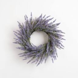 Scottish Everlastings Ltd 45cm Lavender Wreath in Purple - thumbnail 3