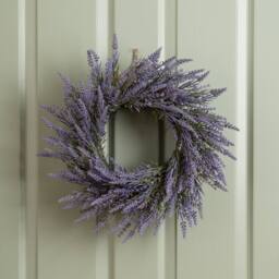 Scottish Everlastings Ltd 45cm Lavender Wreath in Purple - thumbnail 1