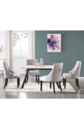 'Windsor Toga' LUX Dining Set a Table and Chairs Set of 4 - thumbnail 3