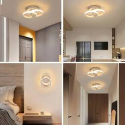 Pheashine Sleek Dual-Ring LED Ceiling Light 22W 3000K Warm White 17cm Round - thumbnail 5