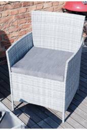 Home Discount Garden Vida Kendal 4 Piece Rattan Garden Furniture Set with Cover in Grey - thumbnail 3