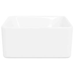 Berkfield Home Charming Wash Basin 40x30x13 cm Ceramic White - Size: 40 x 30 x 13 cm - thumbnail 6