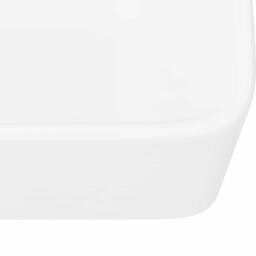 Berkfield Home Charming Wash Basin 40x30x13 cm Ceramic White - Size: 40 x 30 x 13 cm - thumbnail 8