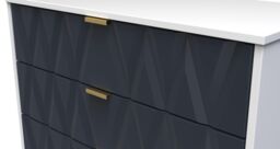 Ready Assembled 2 U Dallas 3 Drawer Chest (Ready Assembled) in Dark Blue - thumbnail 5