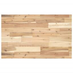 Berkfield Home Bathroom Vanity Top Untreated 140x50x4 cm Solid Wood Acacia in Brown - Size: 140 x 50 x 4 cm - thumbnail 2