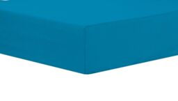 New Edge Blinds Basics Fitted Sheet in Pink - Superking in Turquoise - Size: Super King