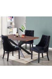 'Windsor Duke' LUX Dining Set a Table and Chairs Set of 4 - thumbnail 3
