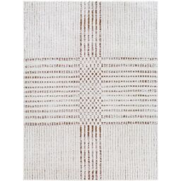 Livabliss Galey Alix Architect IV-Modern Ivory Black Graphic High Pile Living Dining Bedroom Rug in Brown - Size: 200 cm x 275 cm - thumbnail 2